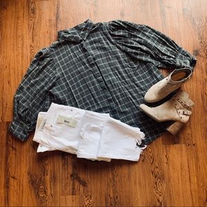 Something Navy Plaid Button Down
